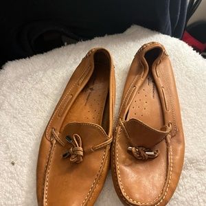 Womens Mercanti Fiorentini Mocs, tan size 10